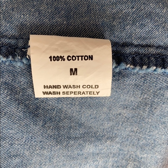 SOLD ❌ Backless Denim Crop Tank - Picture 6 of 7